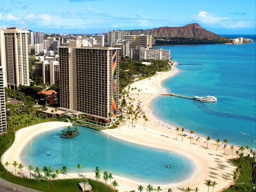 라군 전경(힐튼하와이언빌리지)